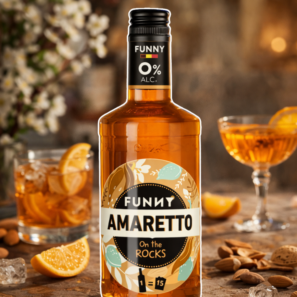 🍯 FUNNY Amaretto – 0% alcohol.