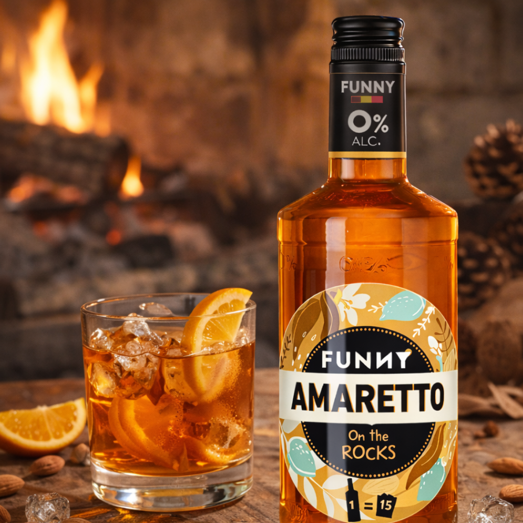 🍯 FUNNY Amaretto – 0% alcohol.