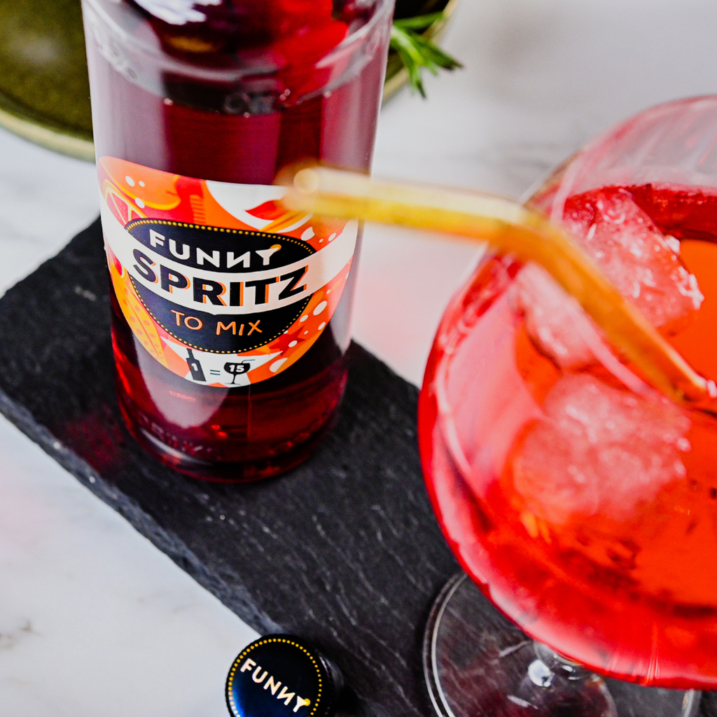 🧡 6-pack of FUNNY Spritz bottles – 0% alc.