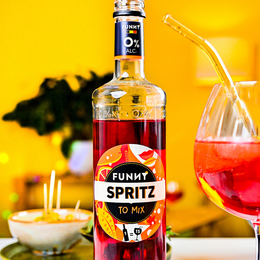 🧡 6-pack of FUNNY Spritz bottles – 0% alc.
